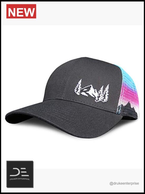Women\'s Cotton Snapback Trucker Hat with Breathable Mesh - Summer Baseball Cap